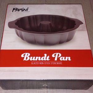 New Parini Cookware Bundt Pan - Glazed Non-Stick Stoneware